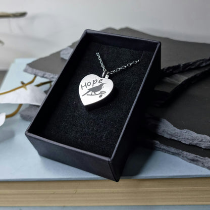 Tui Hope Engraved Keepsake Memorial Necklace with Gift Box