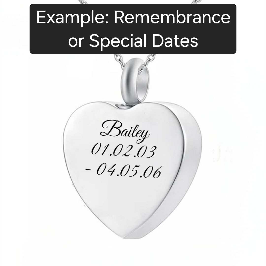 Remembrance or Special Date Custom Engrave